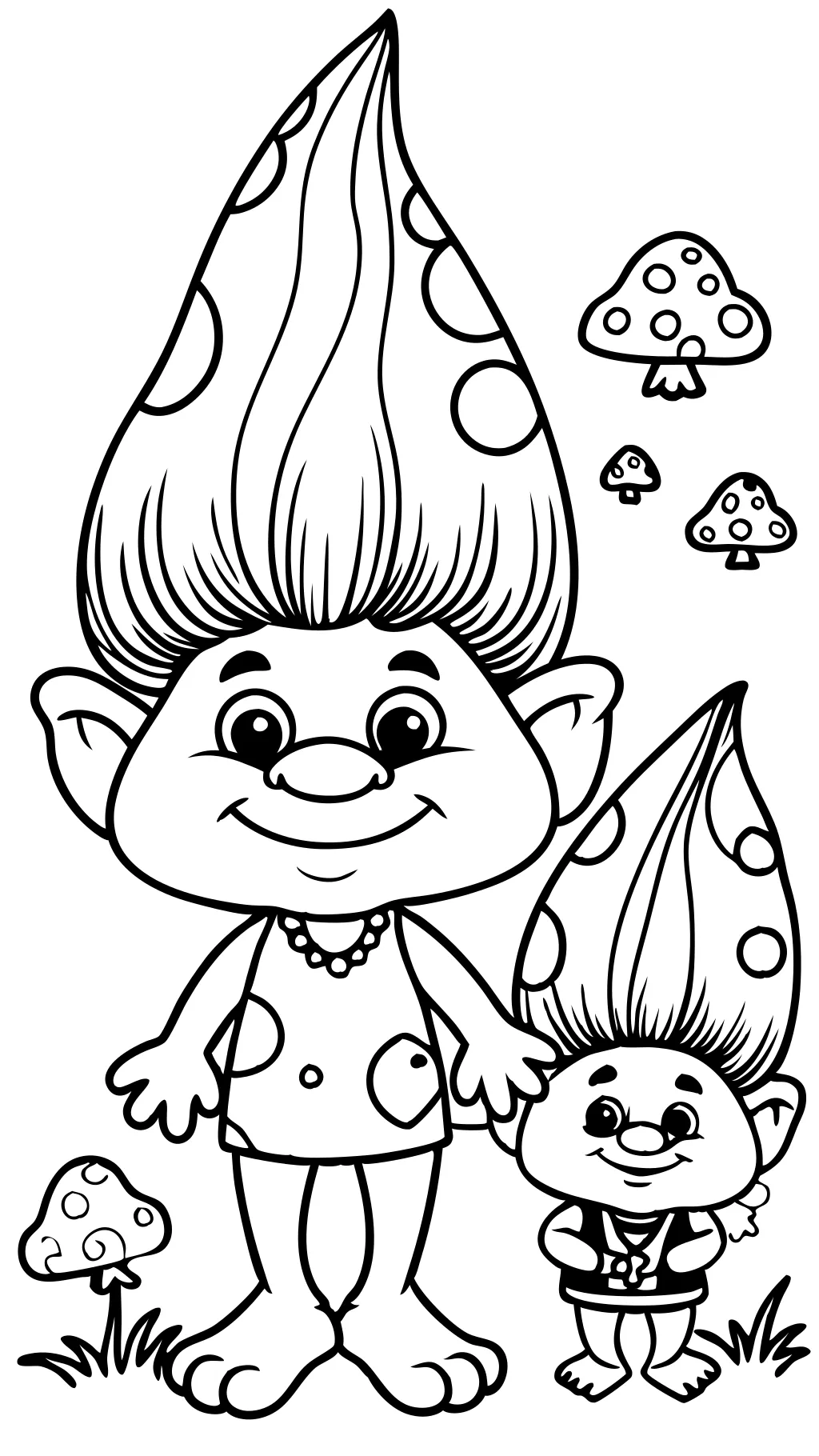 coloring pages for trolls